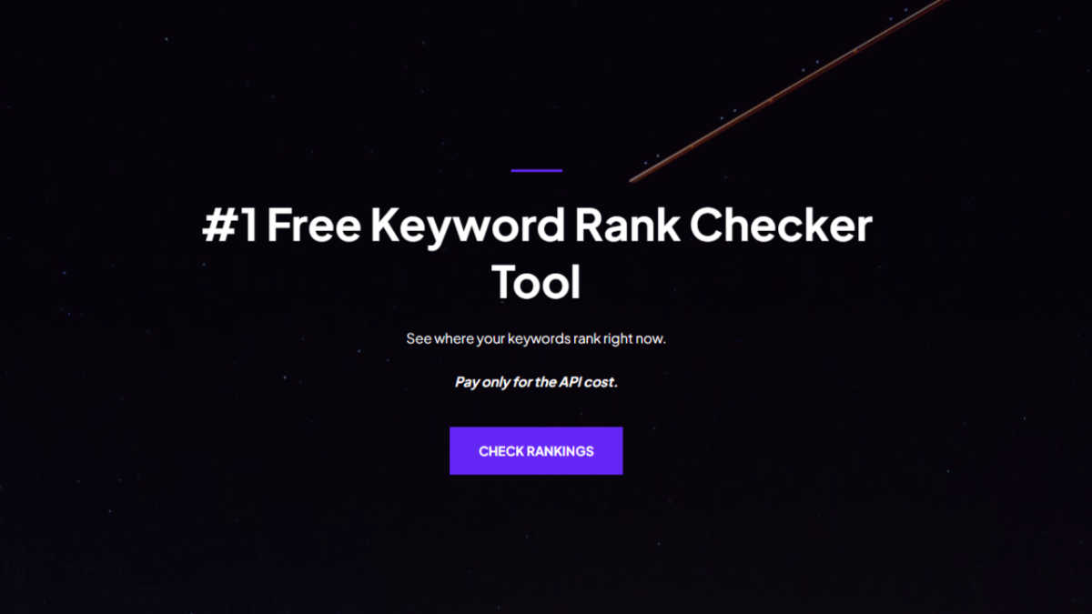 Keyword Rank Checker application interface and features