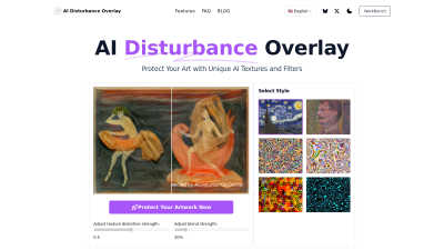 AI Disturbance Overlay - AI tool for Generative Art