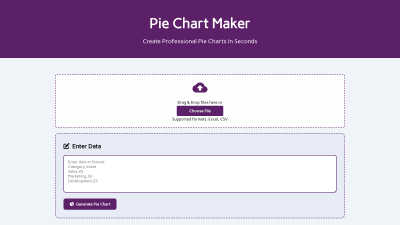 Pie Chart Maker - AI tool for Business & Finance