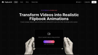 Flipbook3D - AI tool for Content Creation