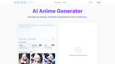 AnimeGen - Anime Image Generator - AI tool for AI Assistants