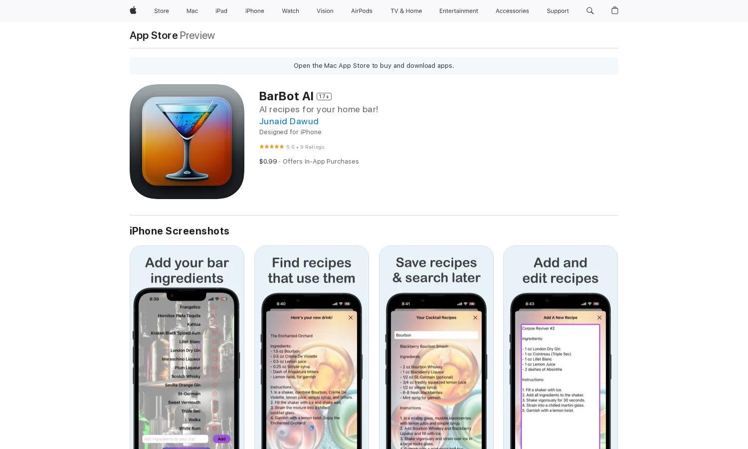 BarBot AI Website