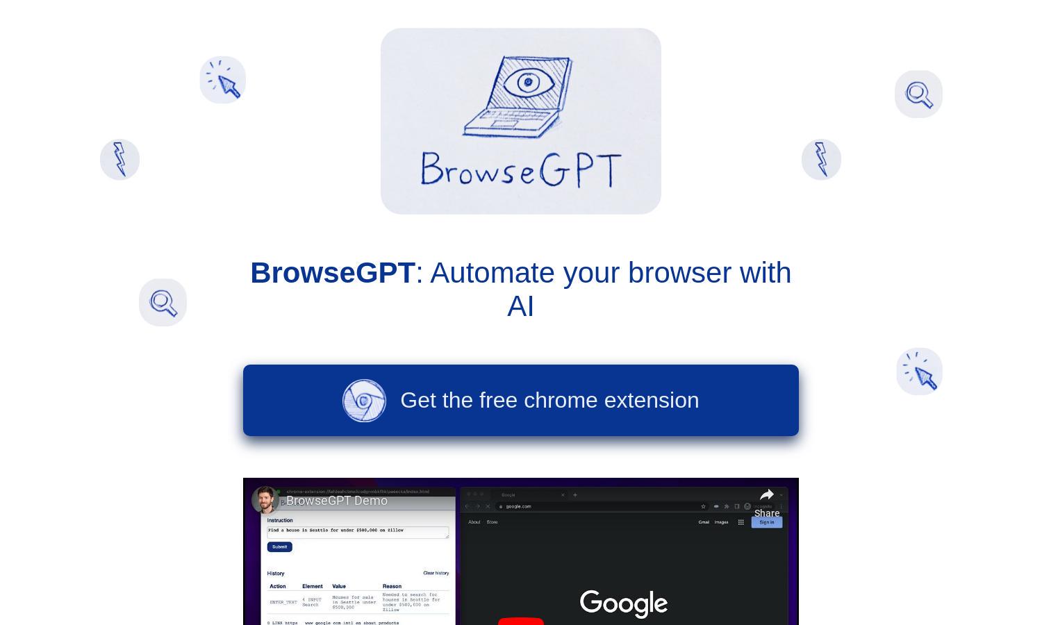 BrowseGPT Website