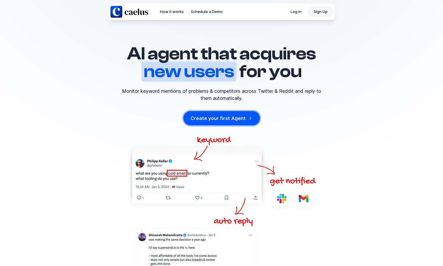 Caelus AI Website