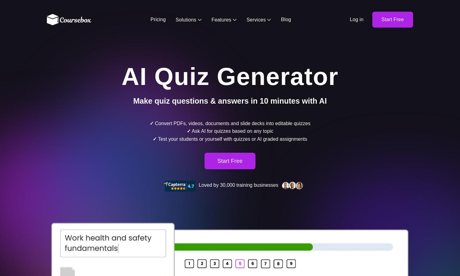 Coursebox AI Website