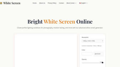 White Screen - AI tool for Accessibility