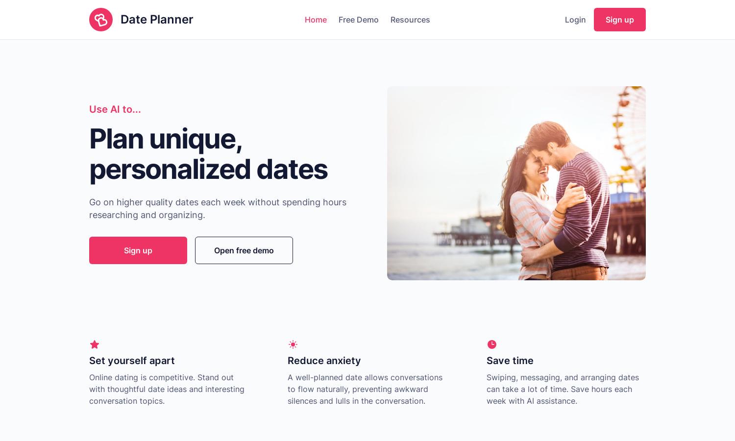 DatePlanner.ai Website