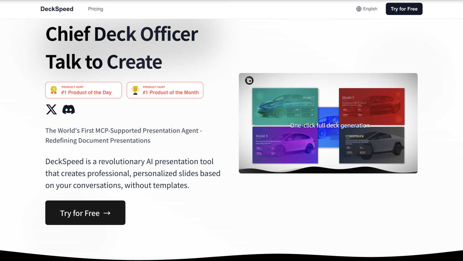 DeckSpeed application interface and features