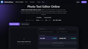 EditTextPhoto - AI tool for Design Tools
