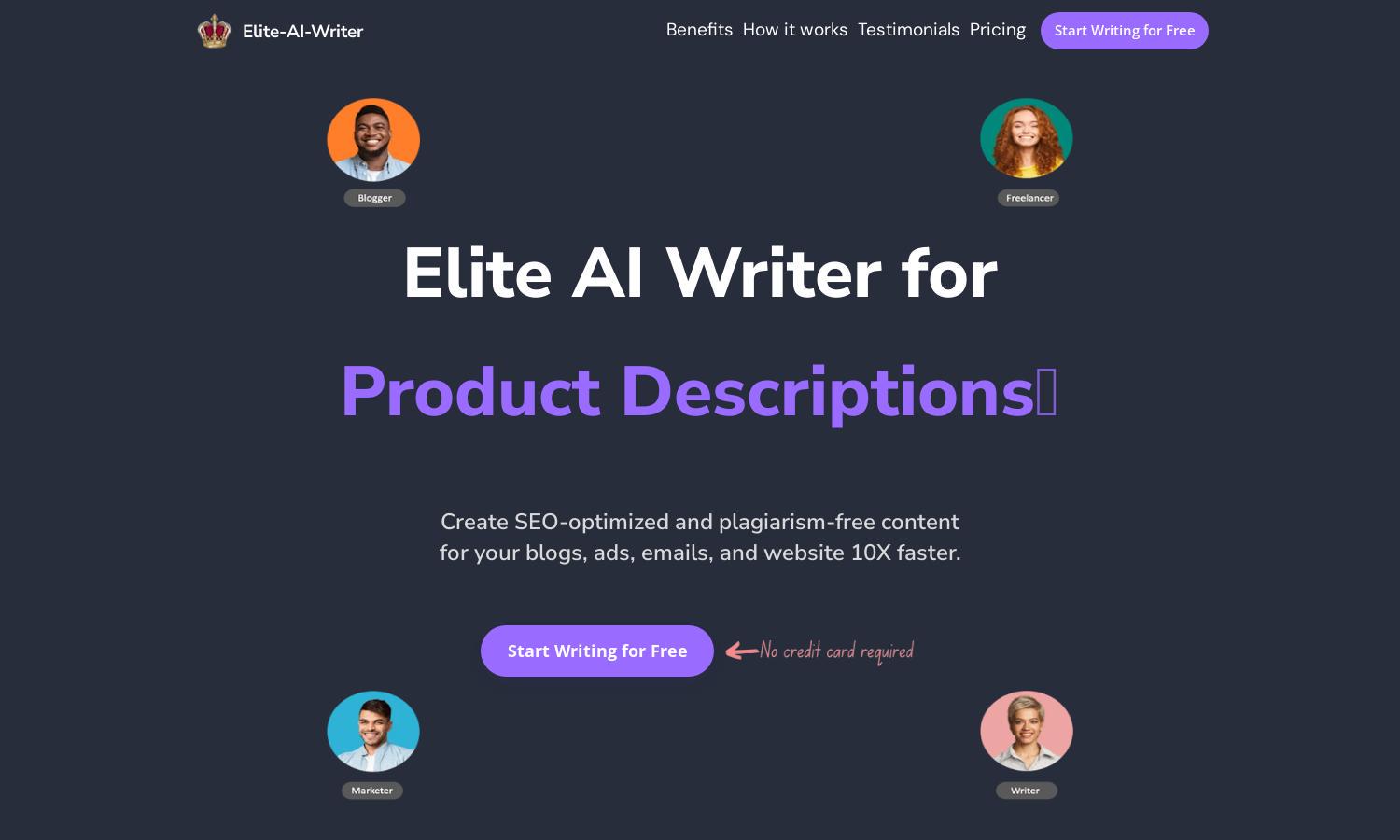 Elite-AI-Writer Website