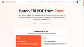 Fill PDF from Sheet - AI tool for Productivity & Management