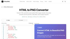 HTML to PNG Converter - AI tool for Design Tools