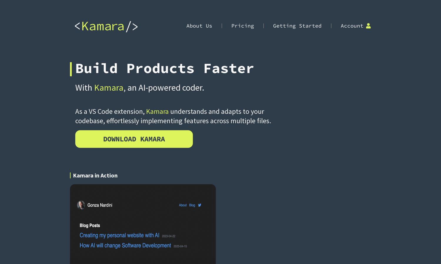 Kamara Website