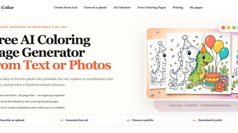 love to color application interface and features