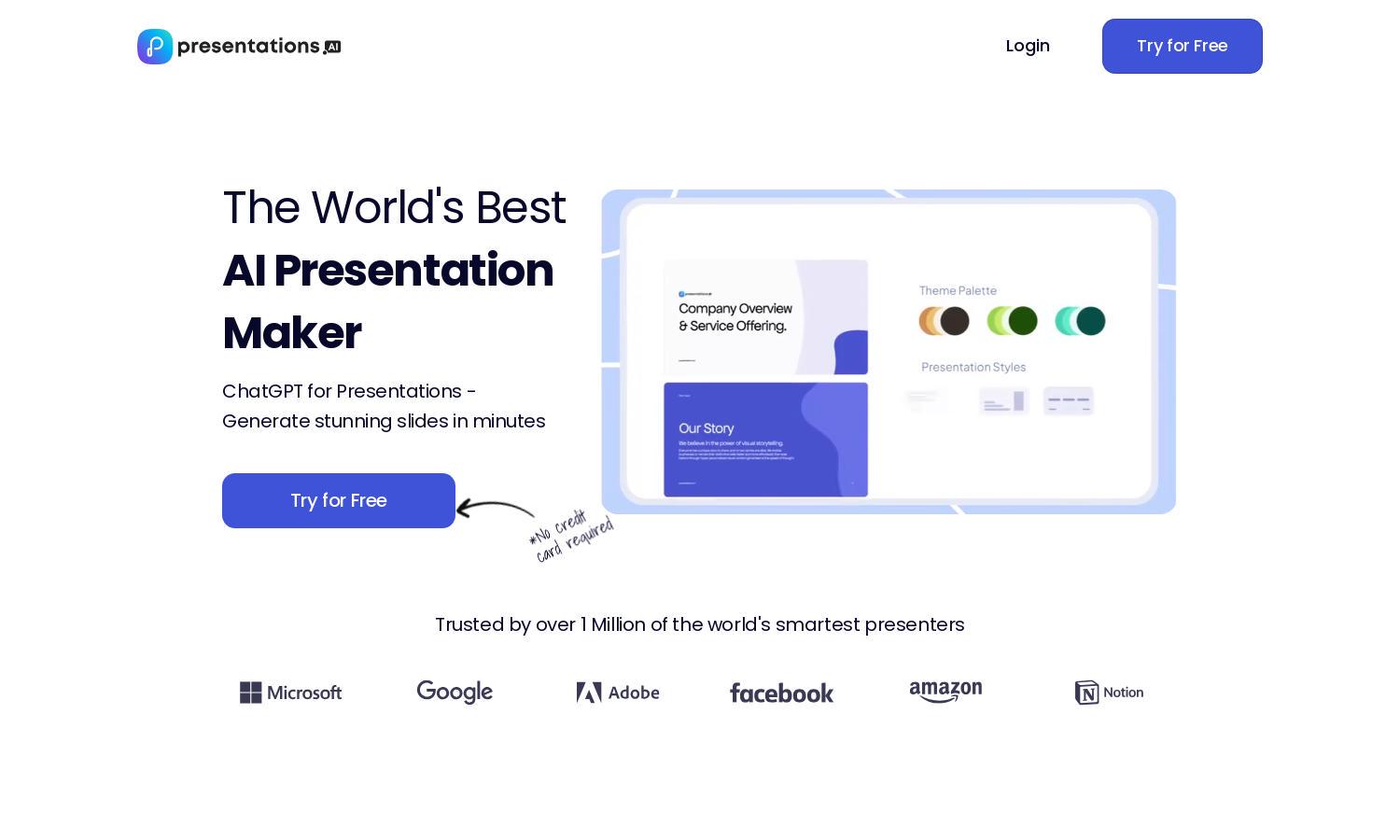 Presentations.AI Website