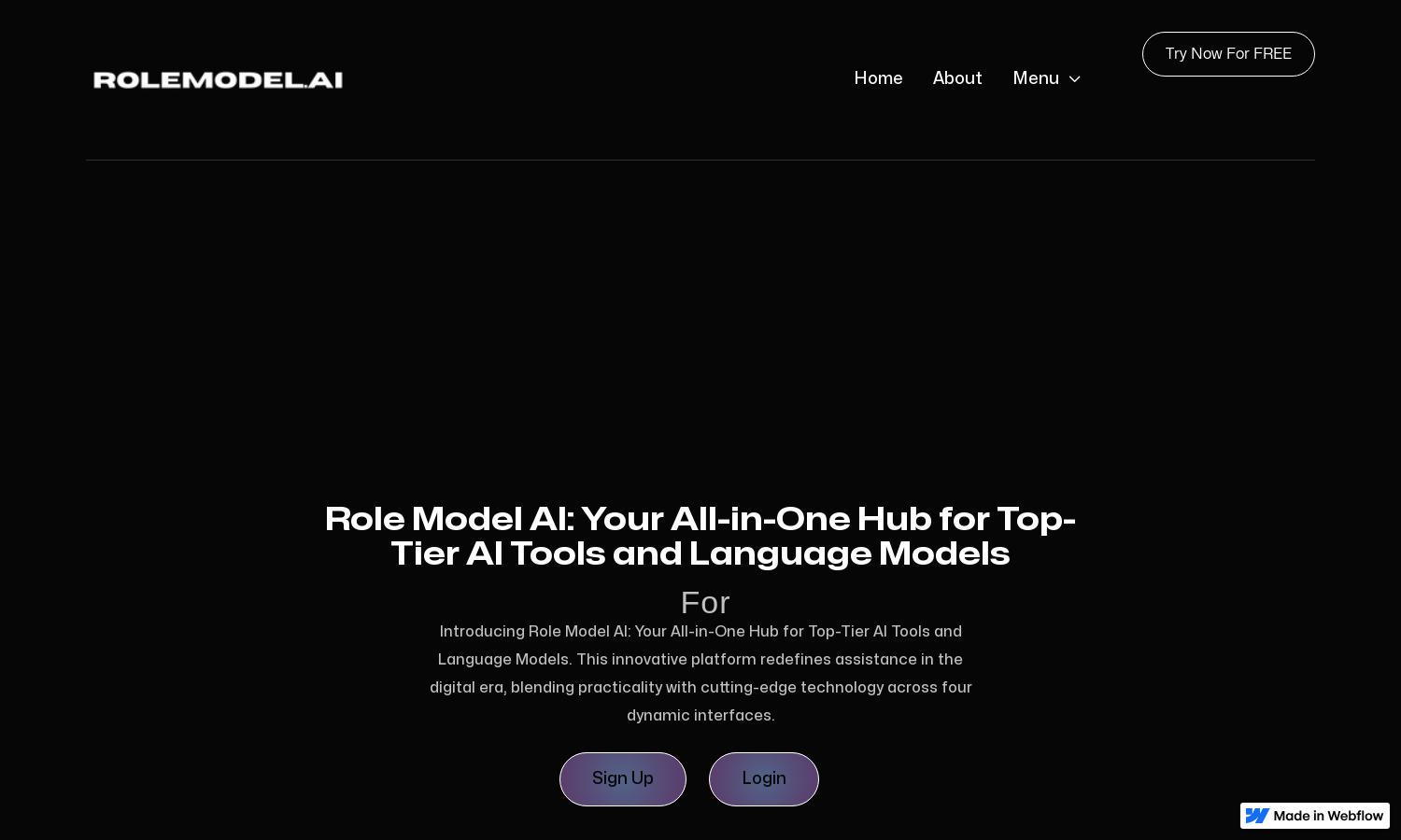 Role Model AI Website