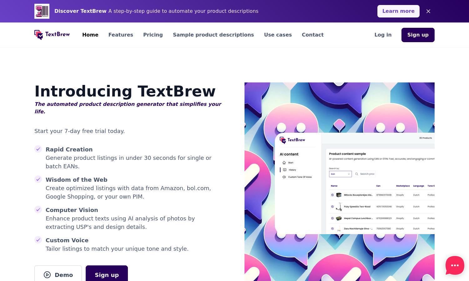 TextBrew Website