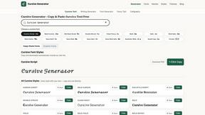 Cursive Text Generator - AI tool for Design Tools